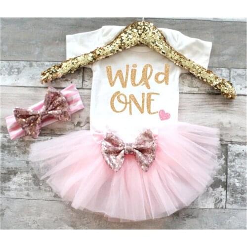 Customize 1 Year Baby Girl First Birthday Tutu Dress Kids Gold Dresses for girls Christening 6 Months 1st 2nd Cake Puffy Vestido