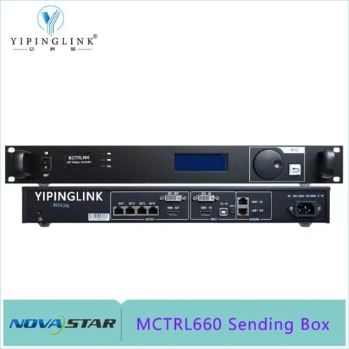 Novastar full color led screen controller MCTRL660 led sending box nova sender player controller support HDMI DVI output