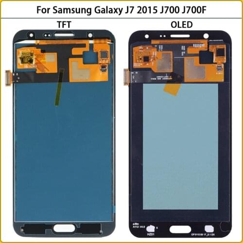 Original OLED LCD For Samsung Galaxy J7 2015 J700 J700F J700H J700M LCD Display Touch Screen Panel Digitizer Assembly Replac