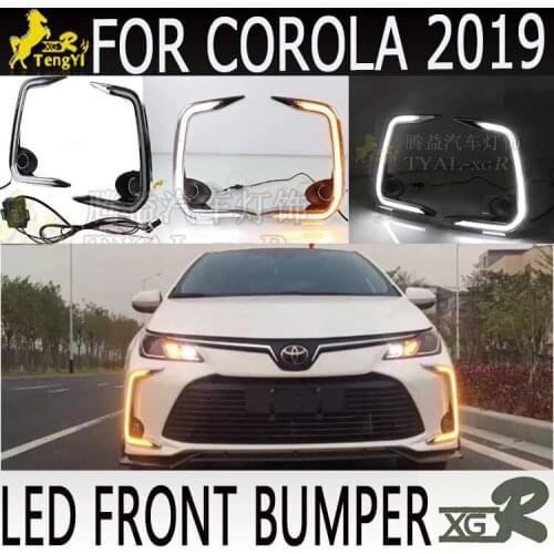 Front bumper lamp front fog light LED DRL daytime lamp for COROLLA 2019 2020 ACCESSORY