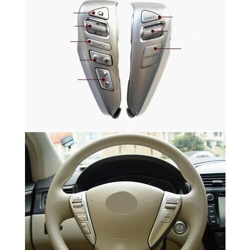 High quality Steering Wheel Cruise Control Bluetooth Switches For NISSAN TIIDA SENTRA SUNNY Livina ALMERA Car styling