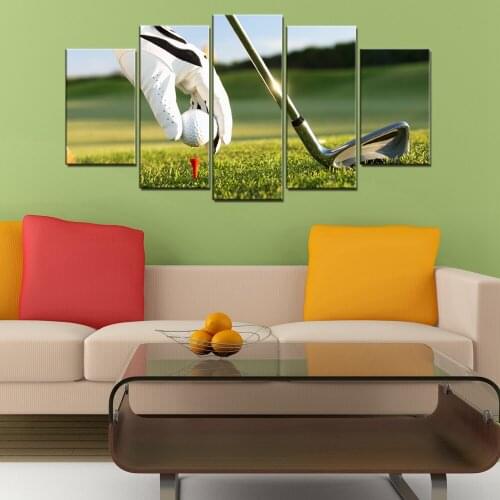 Golf Course Poster Art Prints Golf Ball Wall Art Match Picture Artwork Canvas Painting for Living Room Wall Decor Dropshipping