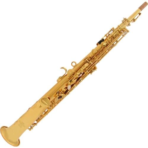 JK Keilwerth SX90II Soprano Saxophone Gold & Nickel B flat Soprano Straight with two neck ,case, mouthpiece, gloves, reeds