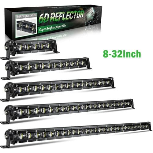 Slim Led Bar Offroad 32" Single Row 180W Flood Spot Beam Work Light Bar for ATV Led Lada Niva Truck Car Styling 12V 24V