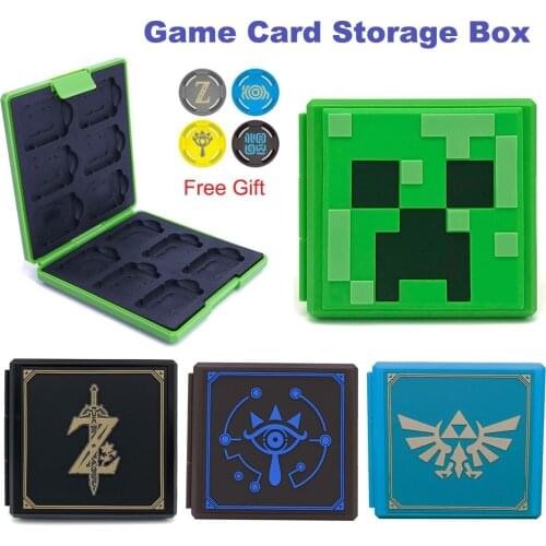 12 Slots Protective Shockproof Holder Cartridge Storage Carrying Box Hard Shell Game Card Case for Nintendo Switch &Switch Lite