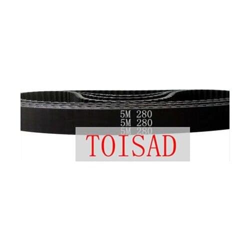 HTD5M-280 Teeth 56 Width 15mm Length 280mm HTD5M 280 Rubber Timing Transmission Belt