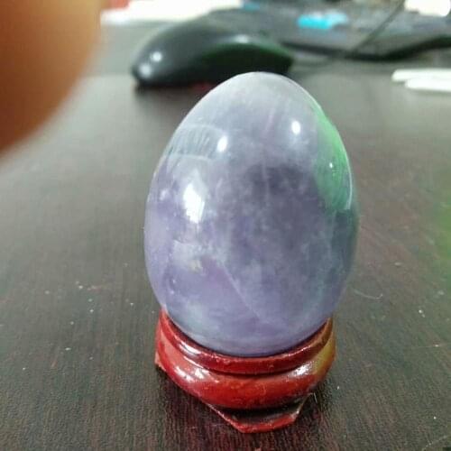 1 pc 45g natural crystal egg stone healing dream amethyst specimen stone carving yoni egg reiki gift