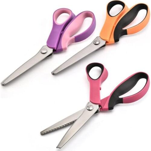 1Pc 5/7MM Creative Triangular/Arc Teeth Lace Scissors Sewing Tailor Scissors DIY Window Pattern Cutter Scissors Sewing Shears