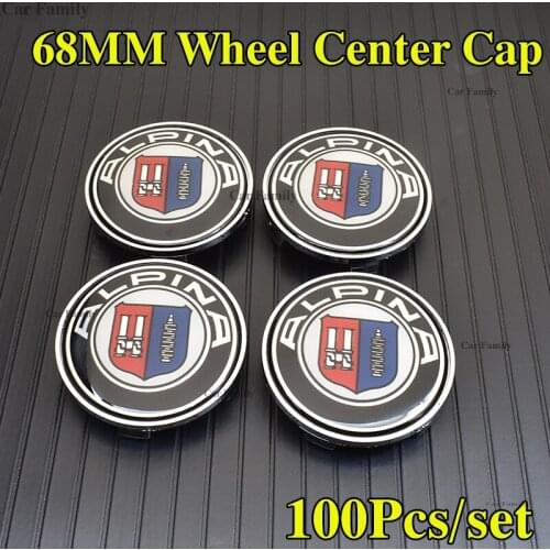 100pcs/set 68mm 2.68inch Auto Car Wheel Hub Logo Badge PVC Auto Car Wheel Center Cap Cover for X1 X3 X5 X6 1 2 3 4 5 6 7 Series