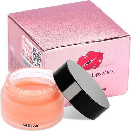 20g/bottle Lip Care Cream Natural Cherry Night Beauty Repair Moist Moisturizing Lip Mask Moisturizing Skin Care Keep Hydrating