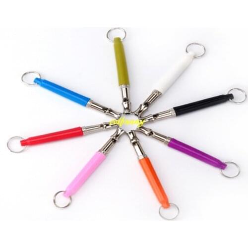 500pcs/lot Fast Shipping Colorful Pet Dog Puppy Whistle Ultrasonic Adjustable Sound Key Training whistles