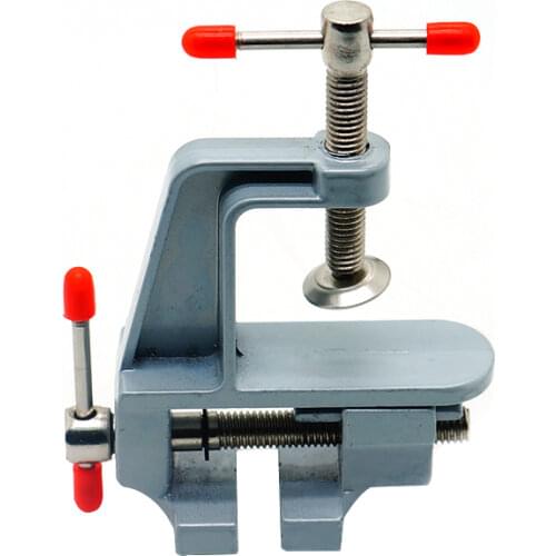 Aluminum Miniature Small Jewelers Hobby Clamp On Table Bench Vise Mini Tool Vice