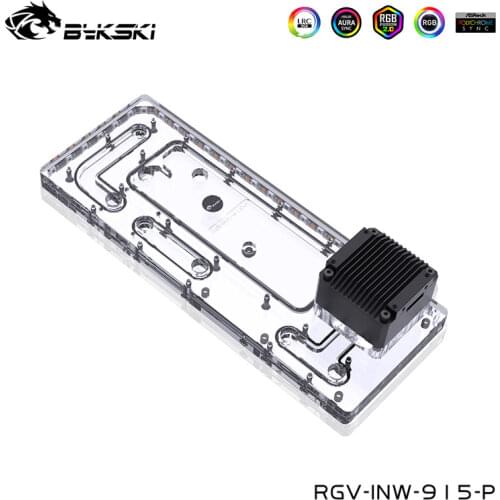 Bykski Waterway Plate ,Water Tank For INWIN TOU 1.0 Computer Case ,Reservoir Support Combo DDC Pump,5V 3pin ,RGV-INW-TOU1.0-P