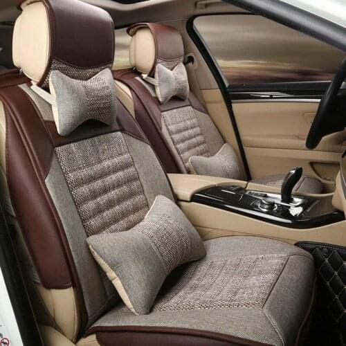Car seat covers auto linen cushion set healthy cream pad mat for Alfa Romeo Boxster Cayenne cayman Bentley Arnage Flying Spur GT