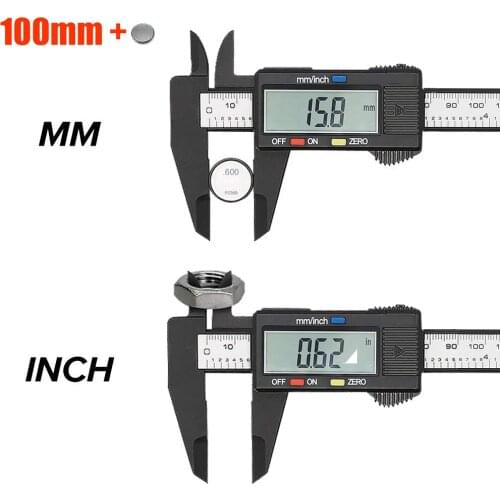 6 inch Digital Caliper Electronic Vernier Caliper Micrometer Digital Ruler Instrument Depth Measuring Tool 100mm 150mm 0.1mm