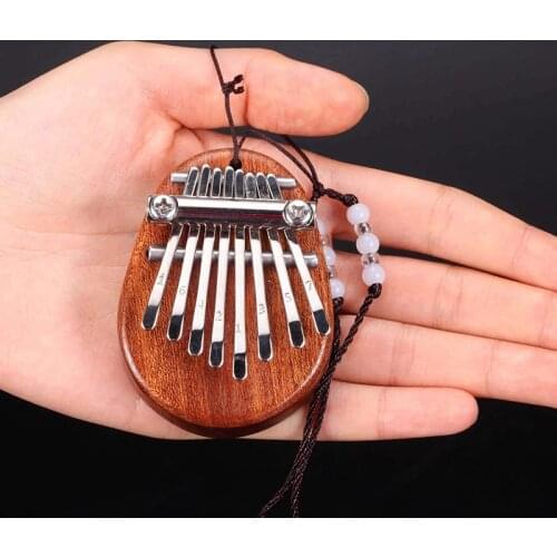 8 Keys Mini Wood Thumb Piano Finger Percussion Keyboard Musical Instrument Portable Pocket Thumb Piano Lovely Childrens Gift