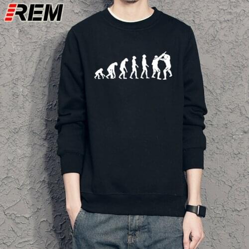 REM Men Krav Maga Evolution Hoodies Fashion Ape Sweatshirts long Sleeve Cotton Israel Sweatshirts Clothing Men