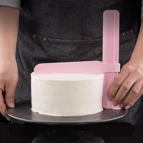 Adjustable Cake Scraper Fondant Spatulas Cake Edge Smoother Cream Decorating DIY Bakeware Tableware Kitchen Cake Tool