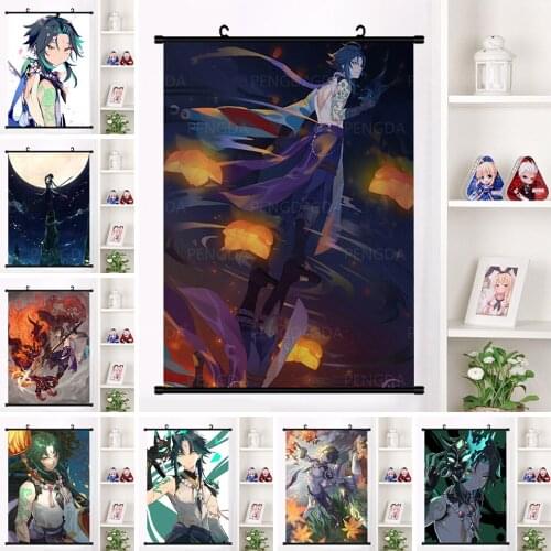 Modern Home Room Decor Anime Boy Hanging Canvas Painting Cartoon Character Plastic Scrolls Picture Poster HD Prints Wall Artwork