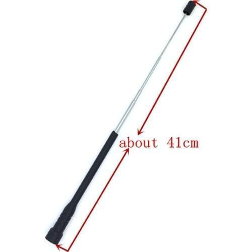 Telescope flexible SMA MALE UHF VHF Dual Band antenna for Yaesu Vertex Linton Wouxun Lisheng etc walkie talkie