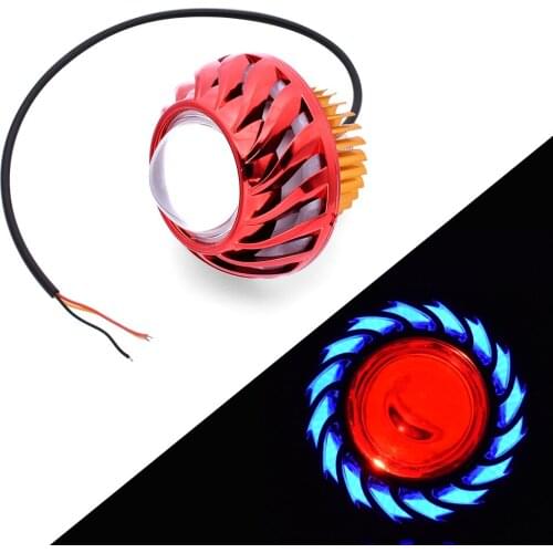 Universal Motorcycle Headlight Angel Devil Eye Auxiliary Fog Lamp For Yamaha WR450 wr 450 f SEROW 225 250 TTR125 TTR250 TTR600