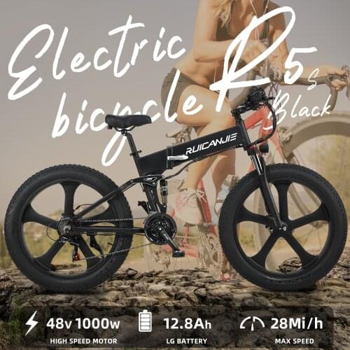 Electric power Bike 1000W 4.0 Electric bicycle Fat Tire Electric Bicycle 48V Mens Mountain Bike Snow Ebike 26inch Bicycle