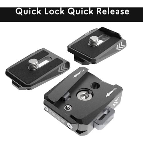 Vlogger Quick Release fit For Arca swiss for Cameras Tripod Stand microphone Monitor cage Quick Lock Adapter Plate Base Plate