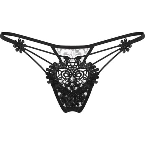Women Sexy Lingerie hot sexy panties transparent underwear Cheeky see through underpants g-string Panties With cut-outs front