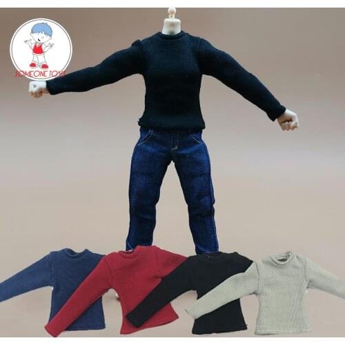 1/12 Scale Male colorful long sleeve T shirt for mezco tbleague 6 Inches Action Figures