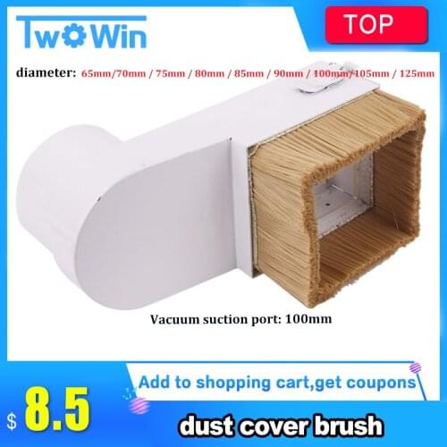 CNC Dust Cover Brush 70mm/85mm/90mm/100mm Diameter Vaccumn Cleaner Easy Clearing For CNC Milling Machine