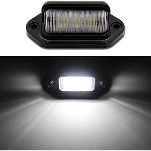 1Pcs DC 12V Car Rear Trunk Switch Assembly License Plate Lamp Warm White Light Reverse Rear License Plate Lamp