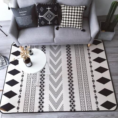 145X195CM Full Seasons Linen Rugs And Carpets For Living Room Home Bedroom Area Rug Coffee Table Floor Mat Kids Play Game Carpet