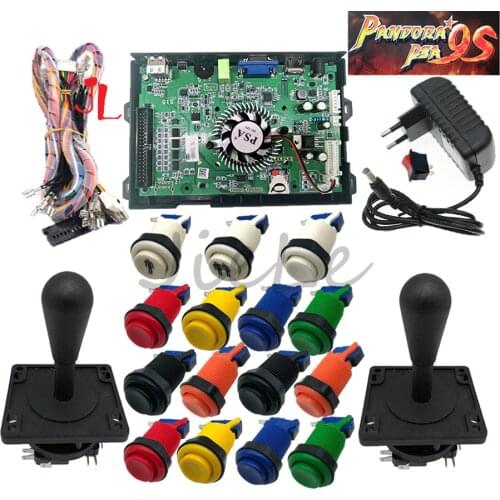 2 Player New Pandora Game Box 9S 4260 In 1 Parts Kit Mexico HAPP Style Joystick HAPP Button DIY Arcade Machine Home Cabinet