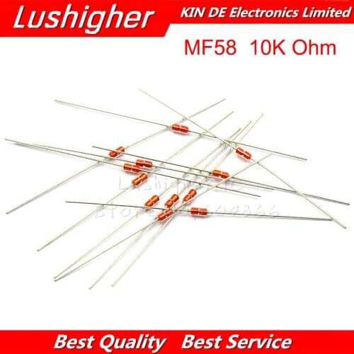 20Pcs 10K MF58 Thermal Resistor NTC MF58 3950 B 10K Ohm 5