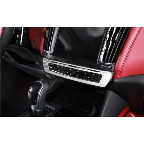 2016 For Maserati Levante Car-Styling ABS Central Control Mode Frame Cover Trim Sticker Accessories