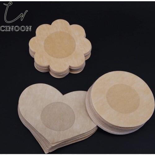 2020 Cool Reusable Self-Adhesive Silicone Breast Nipple Cover Bra Pasties Pad Natural Color Nipple Stickers Breathable lingerie