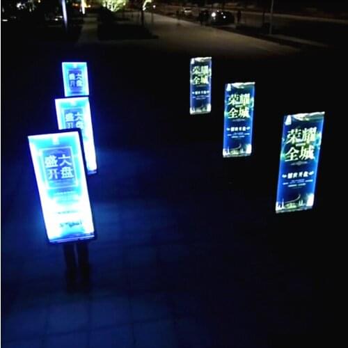 6Units 63x120cm Single Side Human Backpack LED Billboards,Walking LED Advertising Light Box Signs