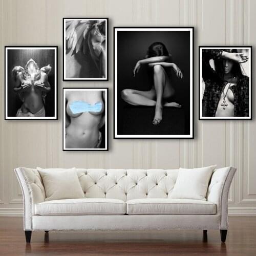5D DIY Black White Woman Diamond Painting Full Square Vrouw Drill Sexy Girl Diamond Embroidery Rhinestone Home Decor Living Room
