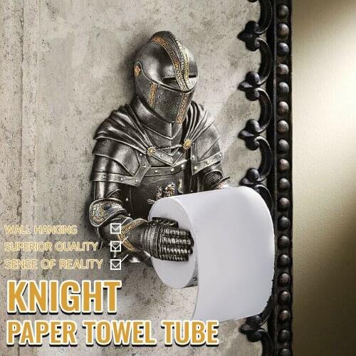 A Knight to Remember Gothic Bath Tissue Holder Wall-mounted paper r Bathroom Toilet Paper Holder easy to use 2021 Hot sale