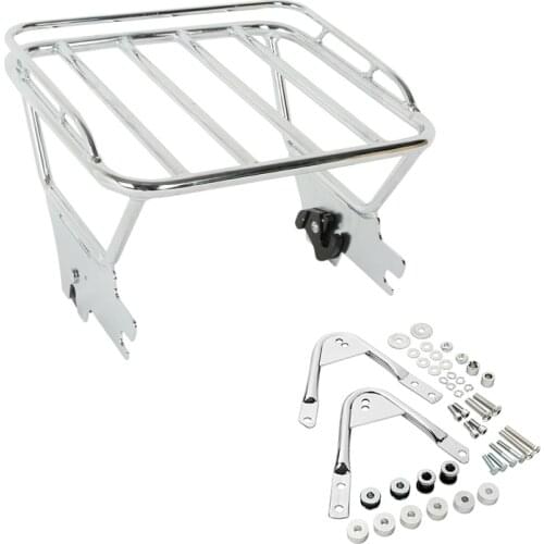 Motorcycle Two-up Luggage Rack Docking Hardware For Harley Touring Road King Street Glide Road Glide 1997-2008