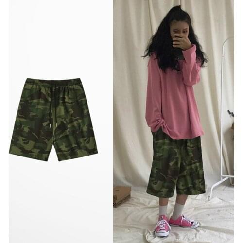 2019 New Fashion Design Militar Camouflage Overalls Shorts Men Dark Soul Streetwear Skateboard Bib Overall Camo Mens Shorts