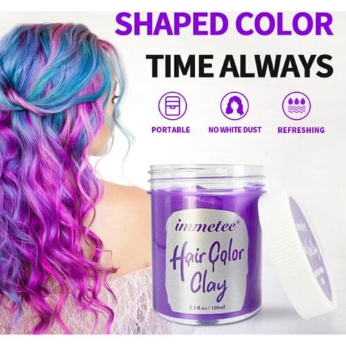Hair dye is easy to wash dyeing hair mud disposable hair dyeing shaping hairstyle colored hair wax