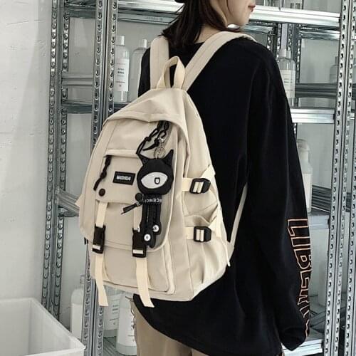 Men Women Backpack 2021 Female Large Capacity Student School Backpacks for Teens Harajuku Student School Bags Fashion Korean New