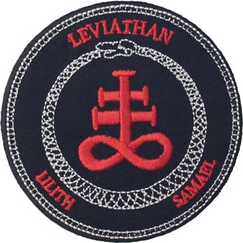 Embird Patches Embroidered Applique Patch Satanic Magick Ceo-friendly Handmade 3D Iron on Patch Black Patches