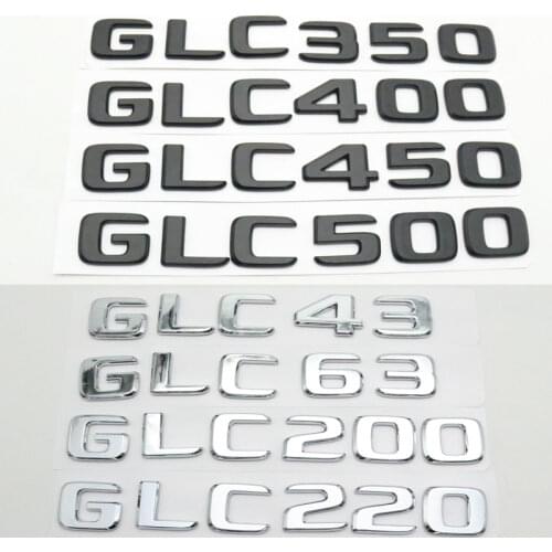 New Style Rear Trunk Tail Badge Emblem Logo For Mercedes Benz GLC X205 X253 W253 GLC43 GLC63 GLC200 GLC220 GLC250 GLC260 GLC550