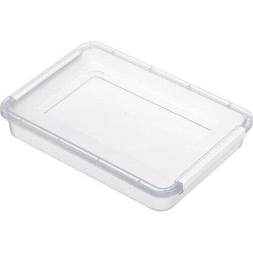 Household plastic transparent A4 paper certificate storage box file marriage certificate mask dustproof finishing box