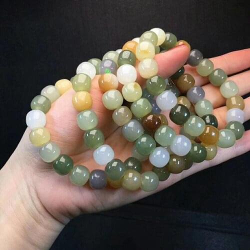 Natural Hetian Jade stone Diameter 12mm Beads Jade Bracelet Jewelry Lucky Safety Auspicious Amulet Fine Jewelry Jade Bracelet