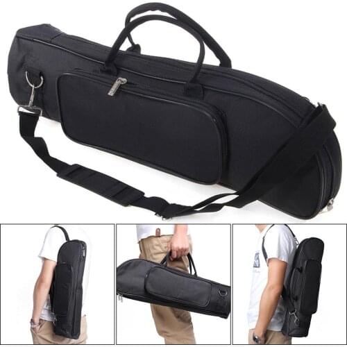 Professional Waterproof Trumpet Bag Double Zippers Design Storage Case