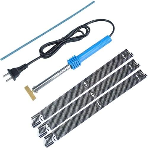 Qianyinuo 3pcs Button MID OBC Flat Cable & 1set Soldering T-Iron For BMW E31 E36 Instrument Cluster LCD Display Pixel Repair