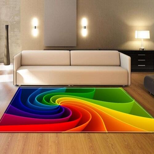 Colorful stripes pattern Print 3D Carpets for living room Bedroom area rug tea table Kitchen Anti-Slip Mats Hallway large Carpet